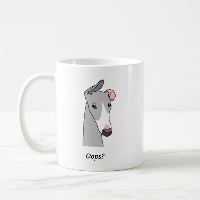 Whippet Semaphore café Mug #2 (Gauche)
