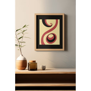 Whirling in Harmony : Bold Abstrait Poster Set I