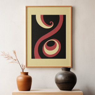 Whirling in Harmony : Bold Abstrait Poster Set II