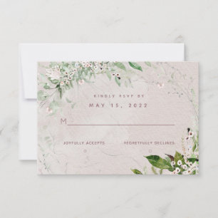 Whisch & Blush 2 Mariage Pas de carte RSVP de choi