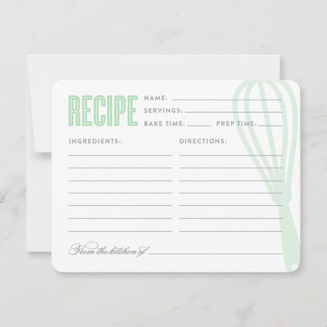 Whisk rétro dans la monnaie | Recette (Devant)