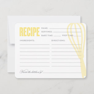 Whisk rétro en jaune Recette