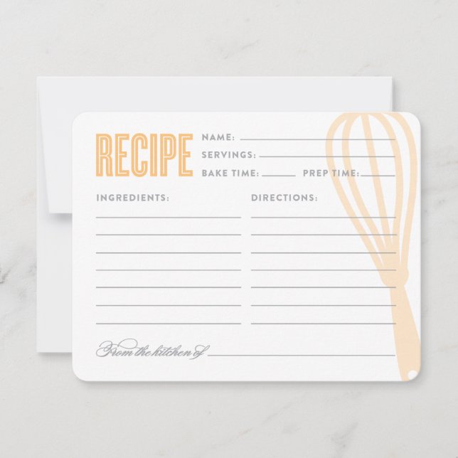 Whisk rétro en Pêche | Recette (Devant)