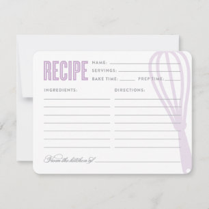 Whisk rétro en violet Recette