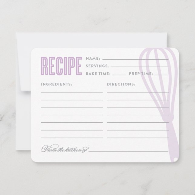 Whisk rétro en violet | Recette (Devant)