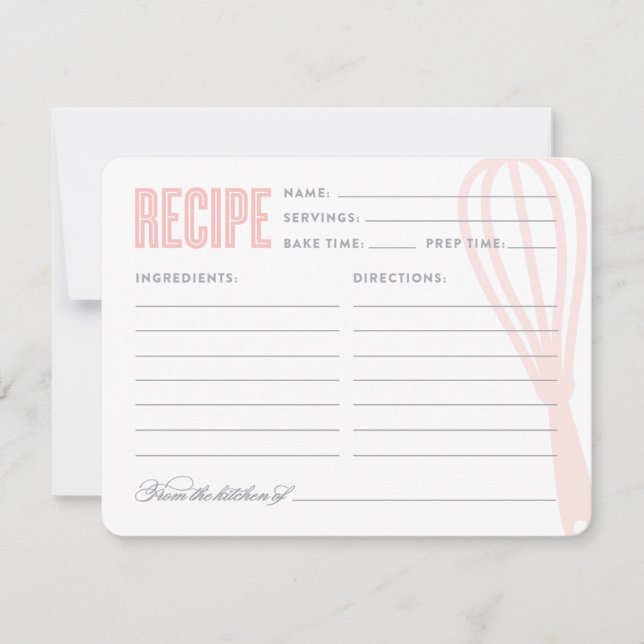Whisk rétro | Recette (Devant)