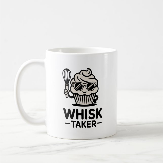 Whisk Taker Mug – Funny Baking Gift for Bold Cooks (Gauche)