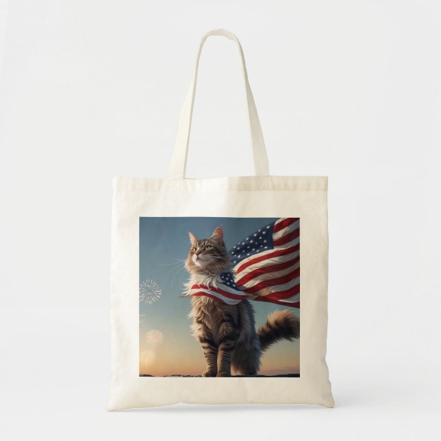 Whiskers de la liberté - Sac fourre-tout de chat p (Devant)