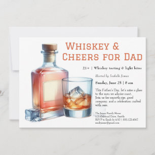 Whiskey & Cheers – Invitation de la fête des Pères