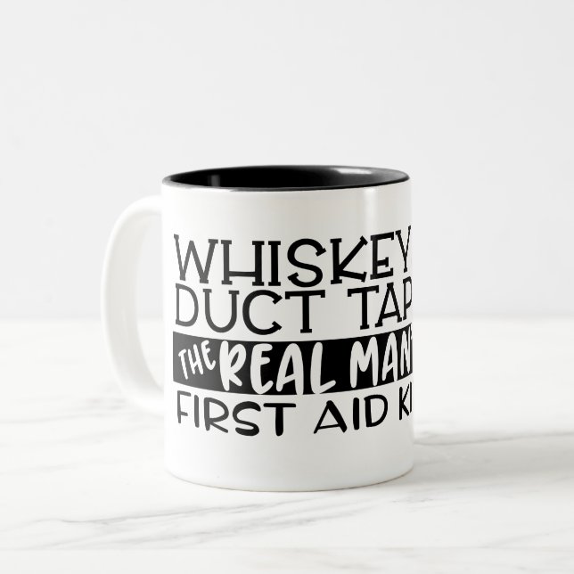 Whiskey et Ducky Tape Coffee Mug (Devant gauche)
