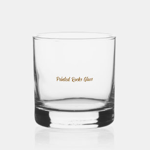 Whisky Créez votre verre à roche imprimé personnalisé