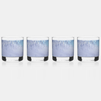 Whisky Verre à boire avec éclaboussures de peinture abstr