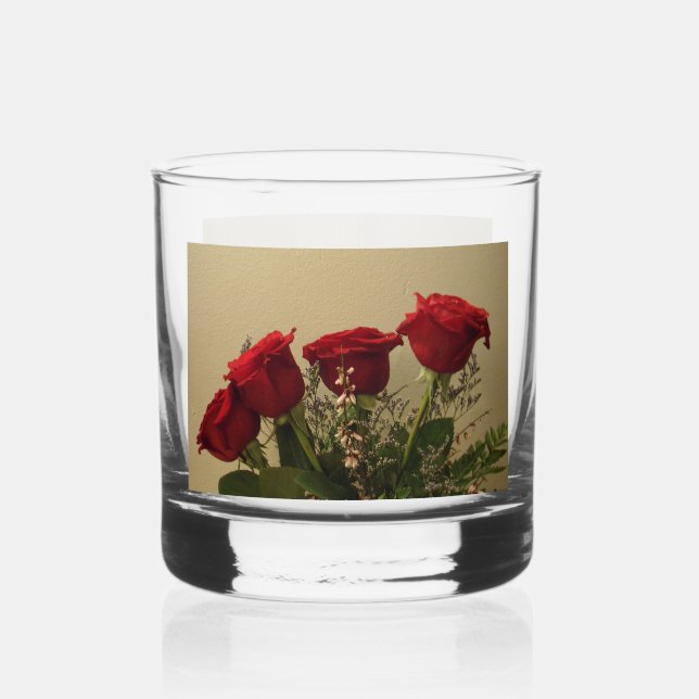 Whisky Verre à roche pour roses rouges (Verso)