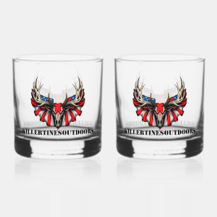 Whisky Verre à Whiskey patriotique personnalisé