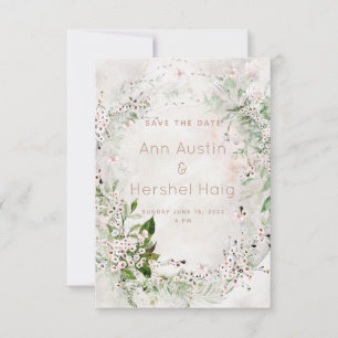 Whisper & Blush Wedding Enregistrer La Carte Date