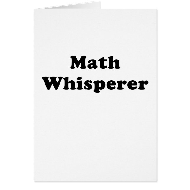 Whisperer de maths (Devant)