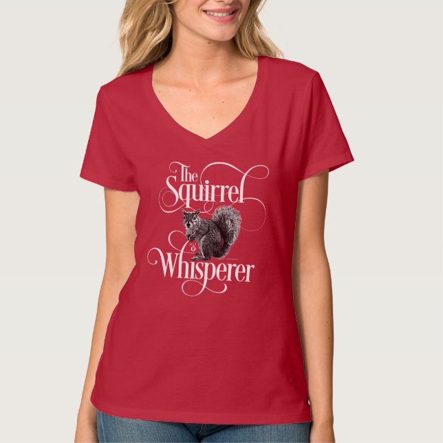 Whisperer d'écureuil - T-Shirt amant d'écureuil (Devant)