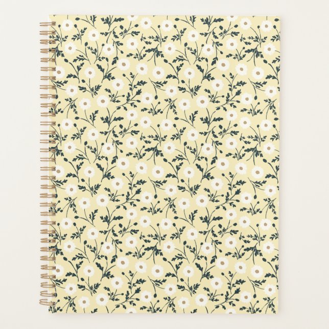 Whispering Meadow - Butter Yellow Floral Pattern (Devant)