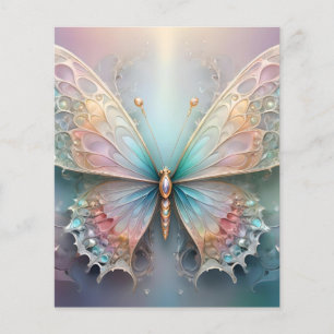 Whispers of Color : Pastel Fractal Butterfly Dream