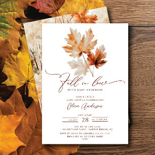 Whispers of Fall Baby shower Invitation