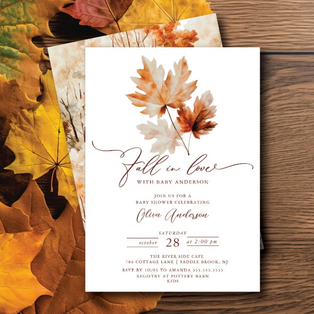 Whispers of Fall Baby shower Invitation (Créateur téléchargé)
