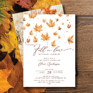 Whispers of Fall Baby shower Invitation