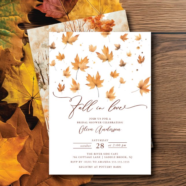 Whispers of Fall Bridal Shower Invitation (Créateur téléchargé)