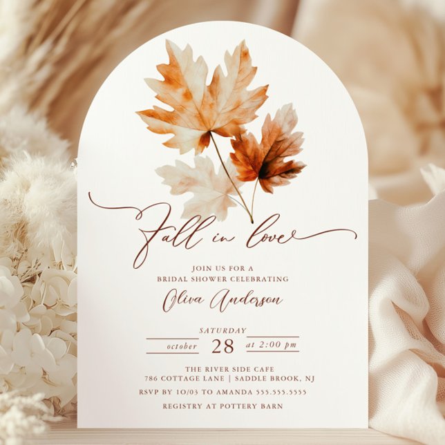Whispers of Fall Bridal Shower Invitation (Créateur téléchargé)