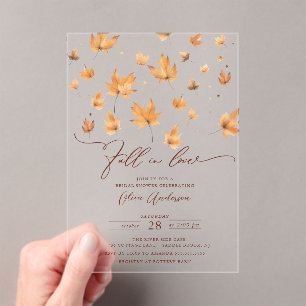 Whispers of Fall Bridal Shower Invitation
