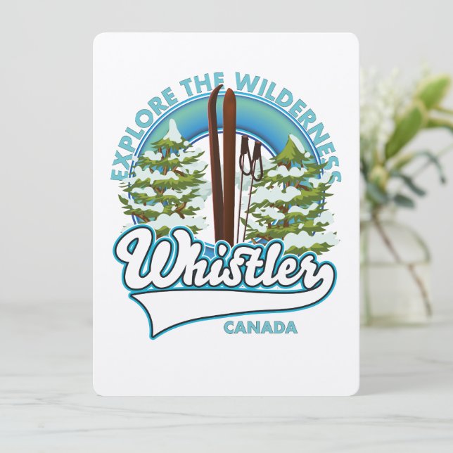 Whistler Canada, explorez la nature sauvage, logo  (Debout devant)