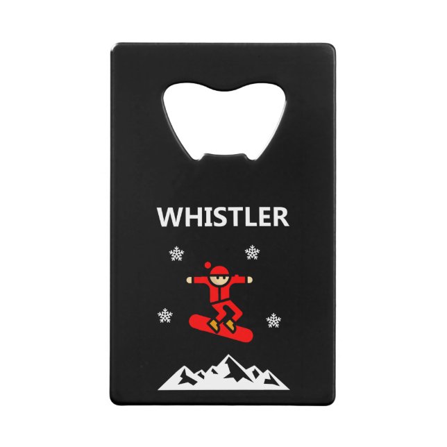 Whistler Canada Flying Snowboarder Color (Devant)