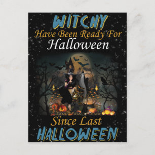 Whitchy Dit Bonne Carte Postale Halloween