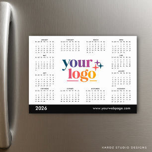White 2026 Business Your Logo Calendar