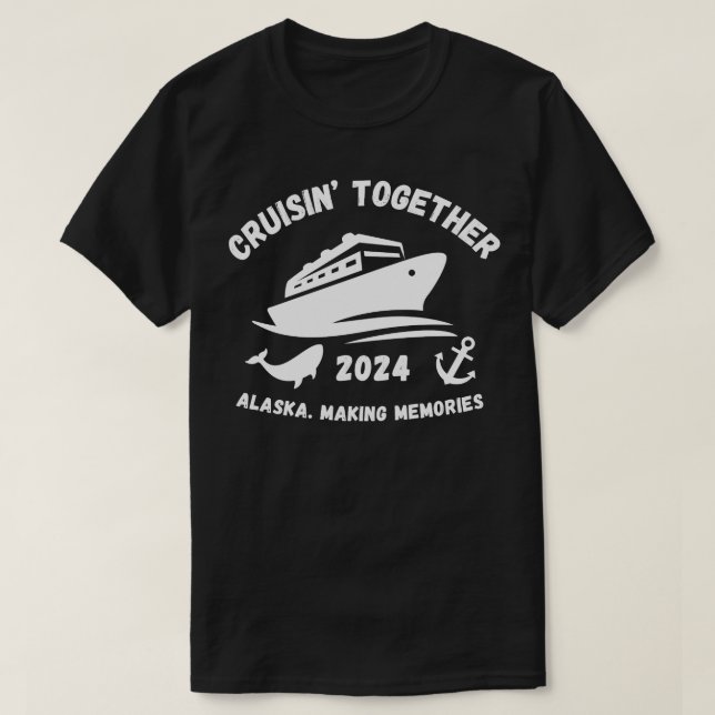 White Alaska Cruise 2024 TShirt (Design devant)
