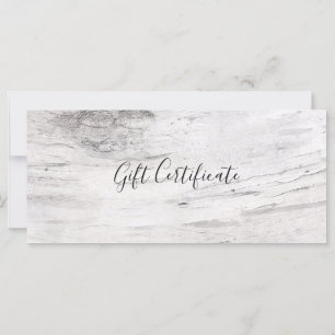 White Birch Tree Wood Rustic Farm Certificat cadea