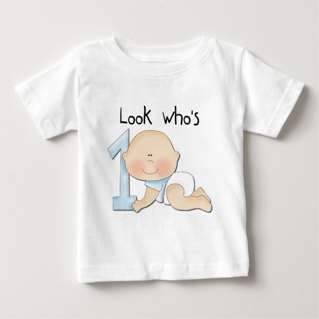 White Boy 1st Birthday Tshirts et cadeaux (Devant)