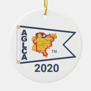 White Burgee (2020) Ornement en céramique