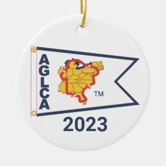 White Burgee (2023) Ornement en céramique