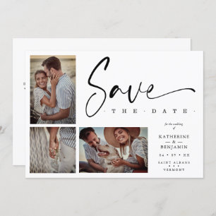 White Chic Trendy Collage Mariage Covid19 3 Photos