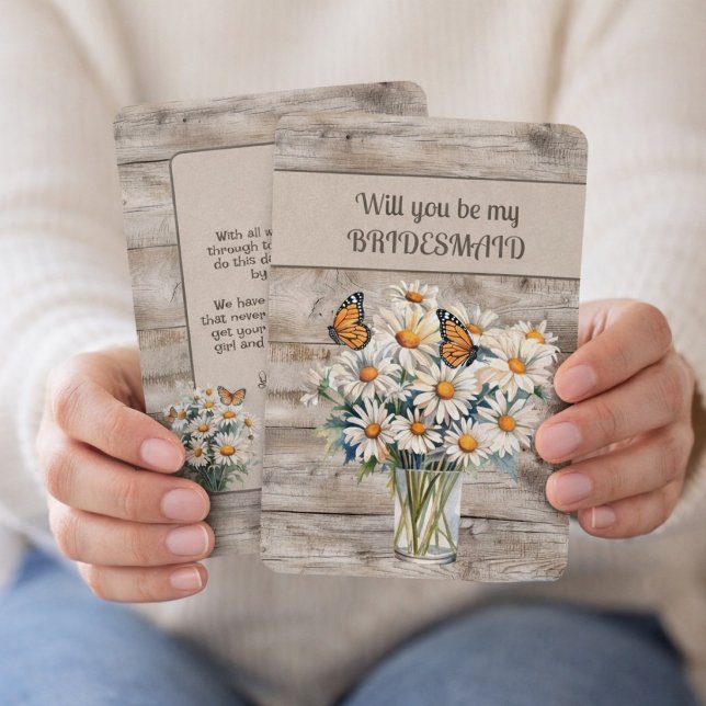 White Daisies and Monarch Butterflies Western (Créateur téléchargé)