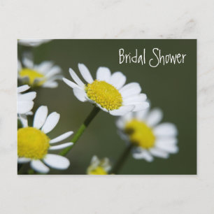 White Daisies Bridal Shower Invitation