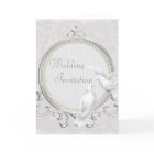 White Dots & Paisley Lace Faire-part de mariage