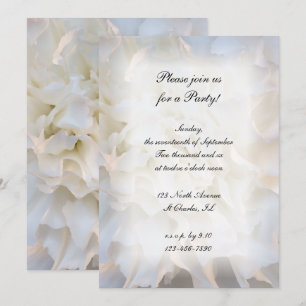 White Floral All Occasion Party Invitation