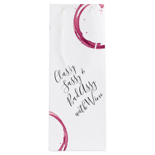 White Funny Wine Puns Vins Sacs Cadeau