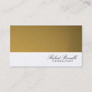 White Gold Look Moderne Consultant Carte de visite