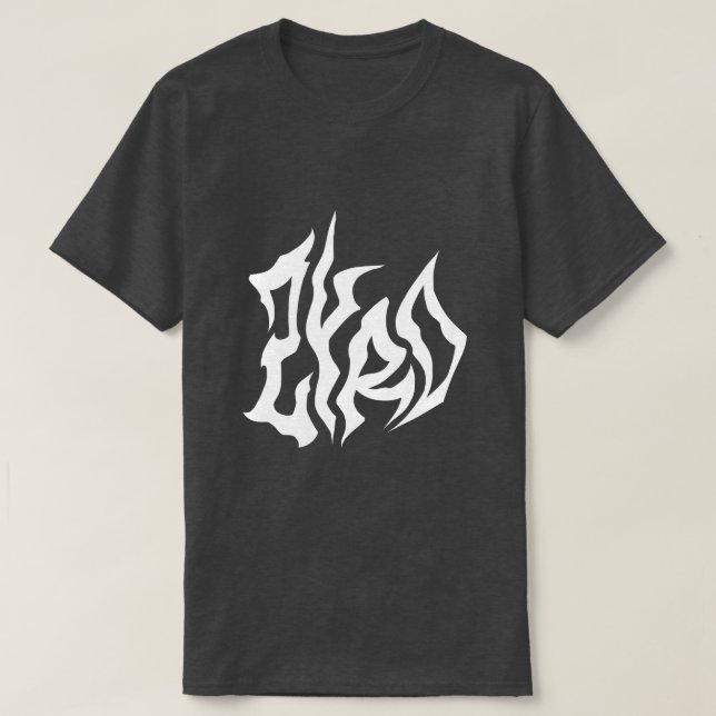 White Gothic Style T-Shirt (Design devant)