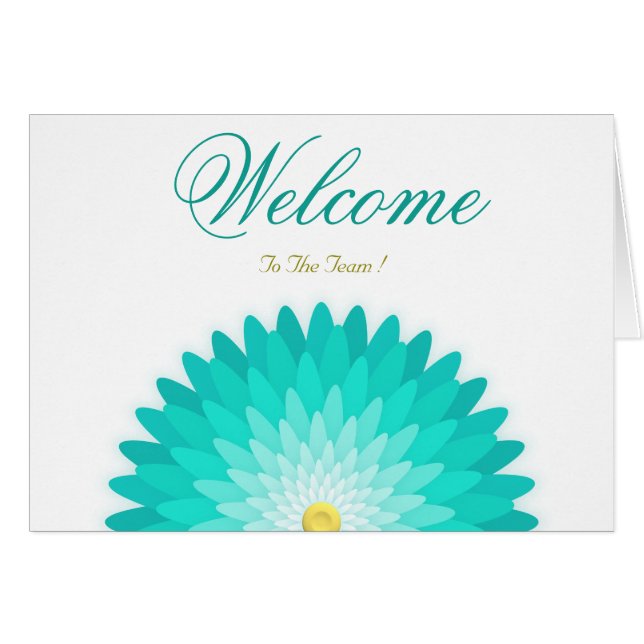 White Minimal Lotus Welcome Wishing (Devant horizontal)
