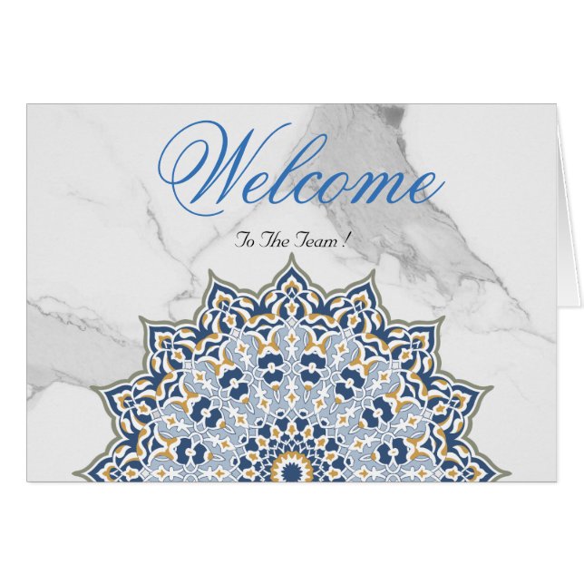 White Minimal Lotus Welcome Wishing (Devant horizontal)