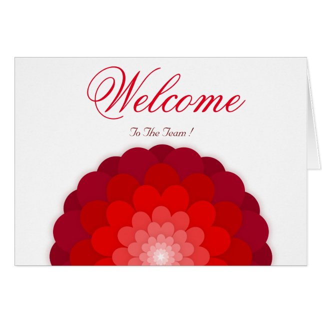 White Minimal Lotus Welcome Wishing (Devant horizontal)