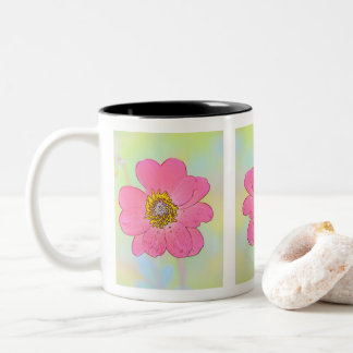 White Mug With Flowers